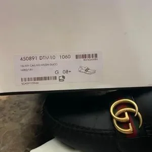 Gucci | Shoes | Gucci Black 8 2 9 Leather Driver With Web  display picture 3